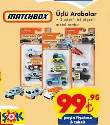 MATCHBOX ÜÇLÜ ARABALAR MATCHBOX ÜÇLÜ ARABALAR